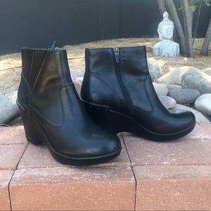 Dansko riveted booties/wedges